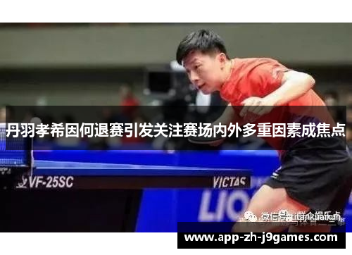 丹羽孝希因何退赛引发关注赛场内外多重因素成焦点